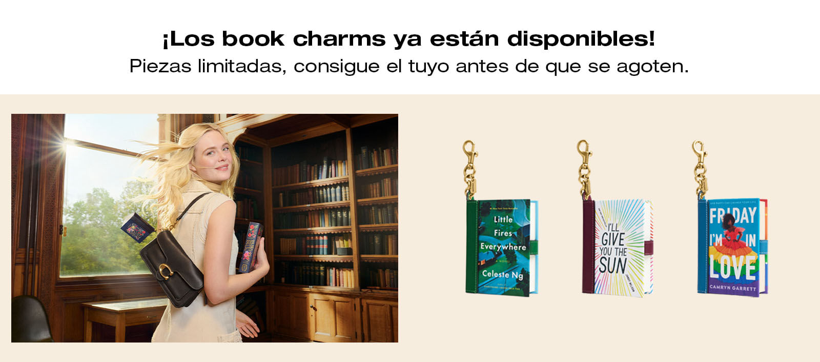 ¡Los book charms ya están disponibles! Piezas limitadas, consigue el tuyo antes de que se agoten.
