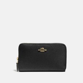 

Cartera Coach Mediana Con Cierre De Cuero Crossgrain