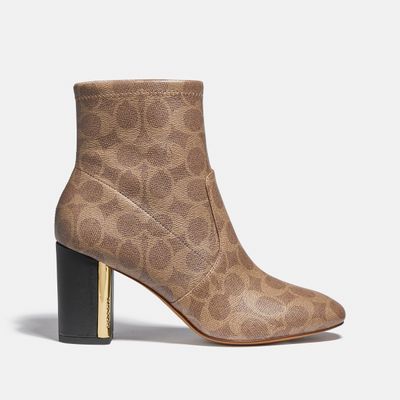 lorimer bootie in signature canvas