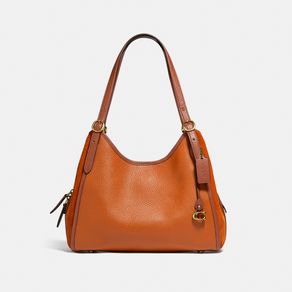 

Bolsa Shoulder Bag Coach Lori Gusset Suede