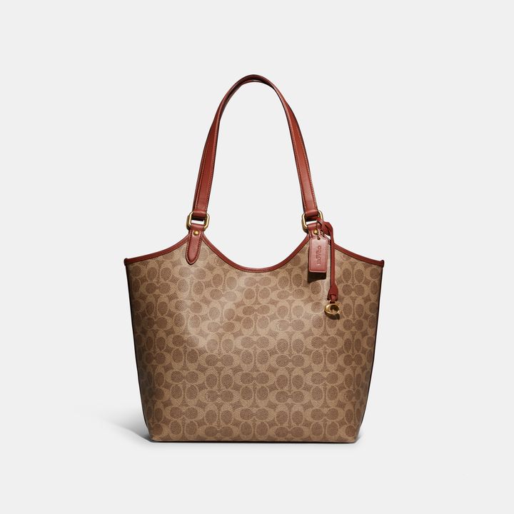 Coach tote discount in signature canvas