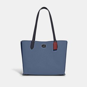 

Bolsa Tote Willow Coach Colorblock Canvas Signature Leather