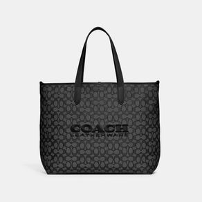 

Bolsa Tote Coach League Jacquard Signature