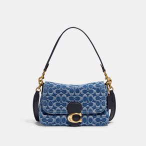 

Bolsa Shoulder Bag Coach Soft Tabby Signature Denim Washed