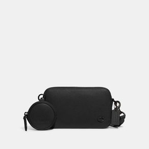 

Bolsa Crossbody Coach Charter Slim In Pebble Leather With Hardware Branding