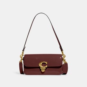 

Bolsa Shoulder Bag Coach Baguette Patent Leather Studio