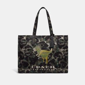 

Bolsa Tote Coach Canvas 42 In Camo Print With Rexy