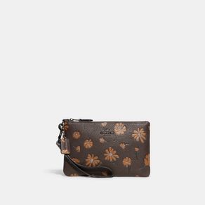 

Wristlet Coach Floral Printed Leather