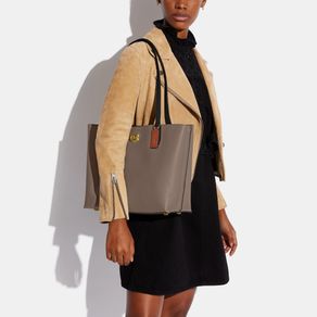 

Bolsa Tote Coach Willow Colorblock Leather With Coated Canvas