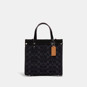 

Bolsa Coach Tote 22 Demin Signature Field