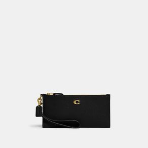 

Cartera Coach Polished Pebble Double Zip