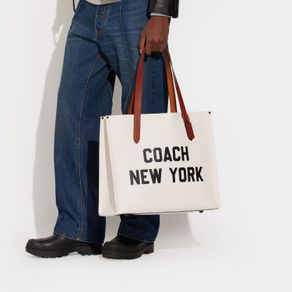 

Bolsa Tote Coach Relay Con Gráfico De NY