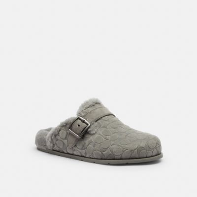 Zuecos-Signature-Gamuza-Gris-Hombre-CCT50-CHR